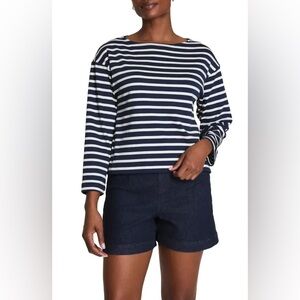 Spanx AirEssentials Striped Boatneck Top Cotton Modal